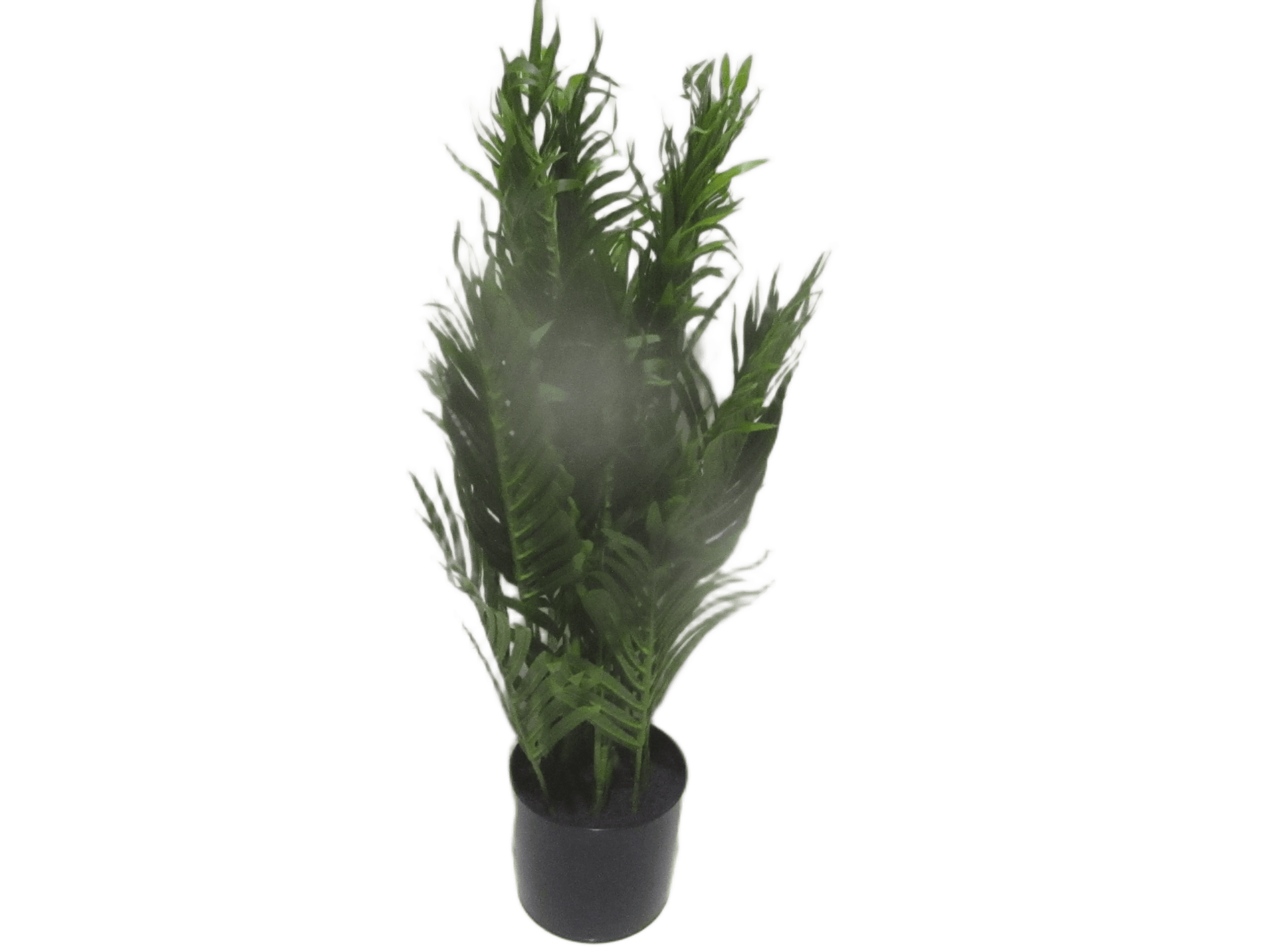 Flower 70cm Real Touch Mini Palm Tree X 24 Lvs In Plastic Pot(Pot Size:7") 70cm Green