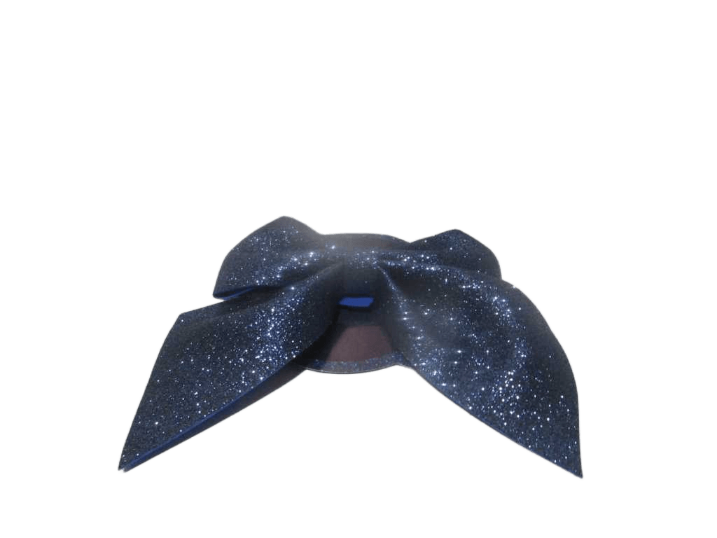 Dk Bow Blue Glitter 20x25