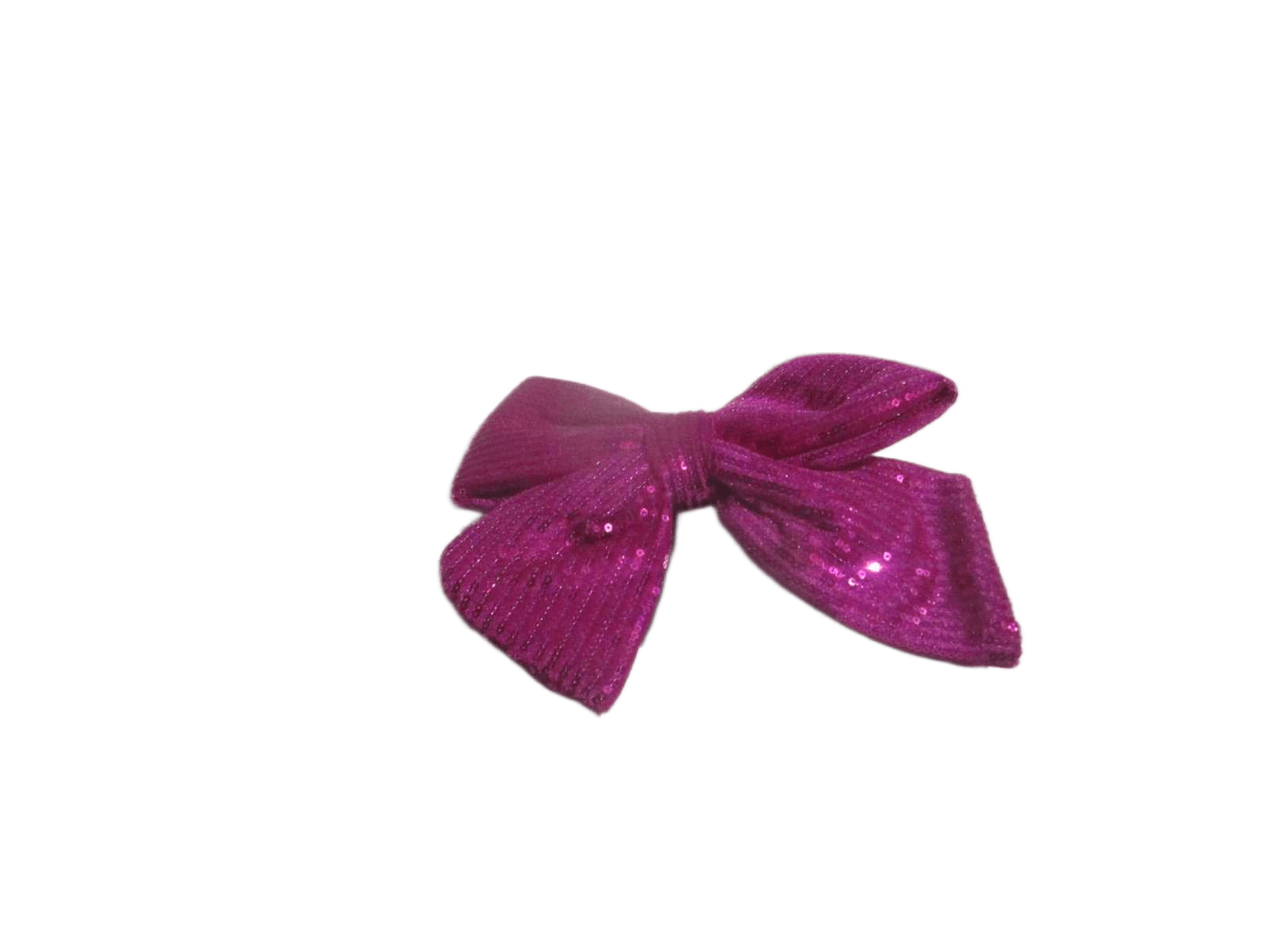 Bow Sequins 25cm Fuchsia