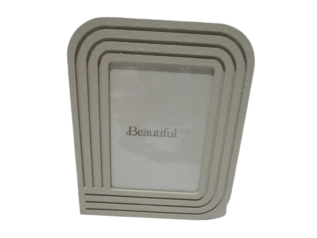 Photo Frame Mdf Painted 0,9 Tickness Paked 1 By One Brown Box With Stikers Light Grey Matt Stone Finishing 21x26x,09