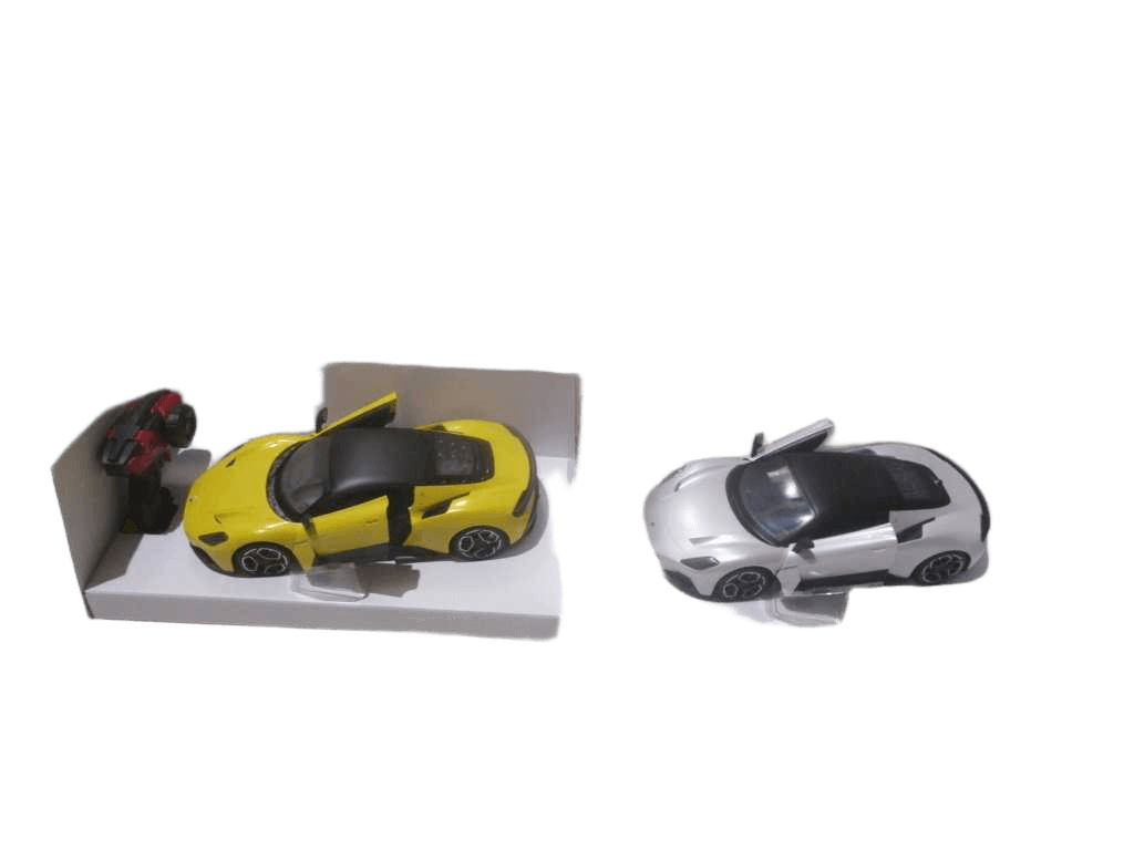 Car Radio Control Maserati Mc20 2.4g, 7.4v Rechargable Battery,usb 2 Doors Could Be Open Color Display Box Yellow White 39.5x19x11