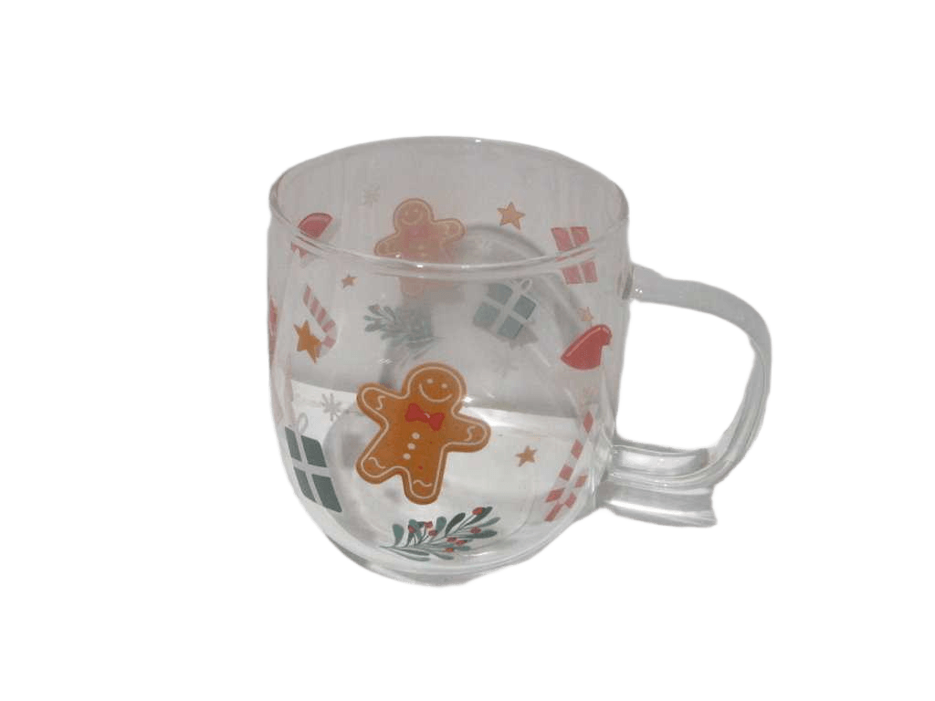 Glass Mug Printed Smuk 54cl