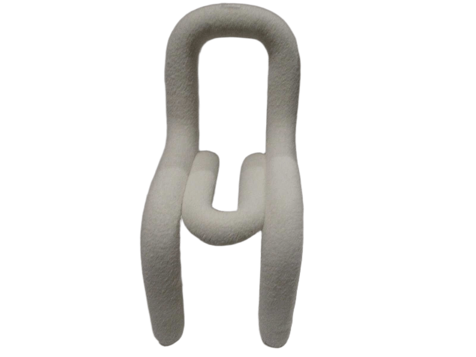 Chair Tissue Boucler White 1 34x49x73