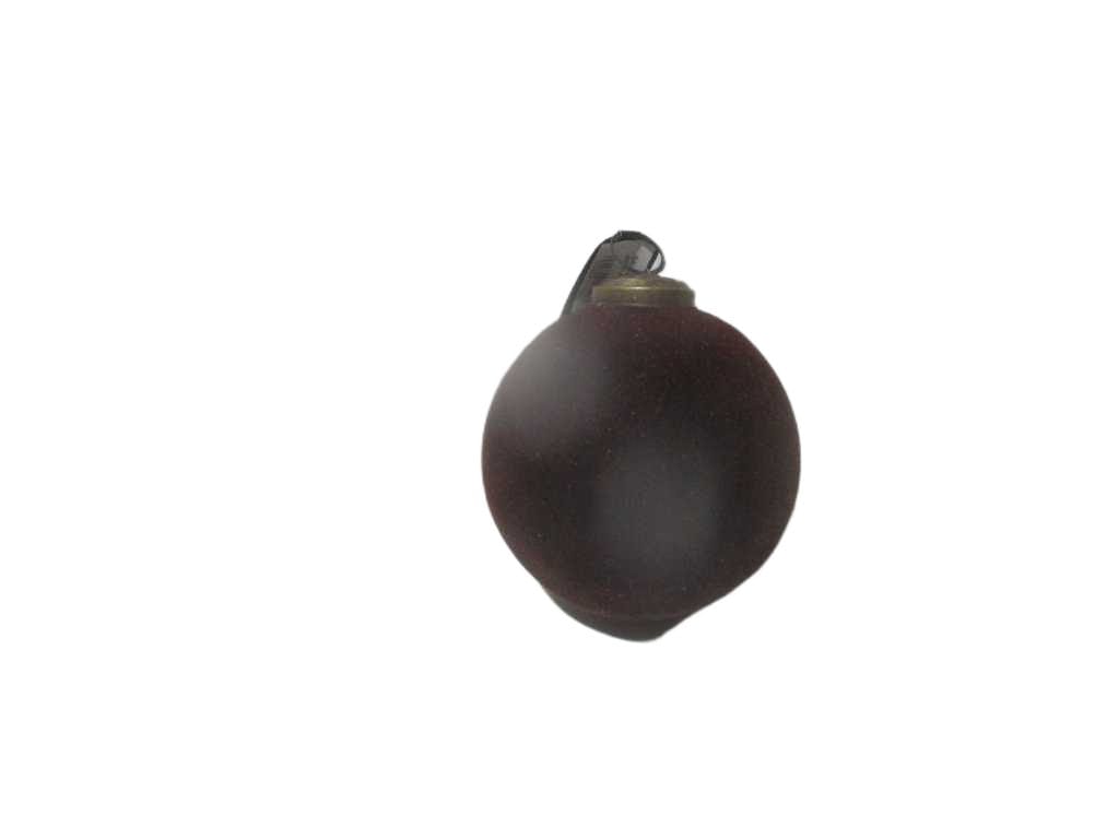 Ball Xmas 100mm Glass Brown
