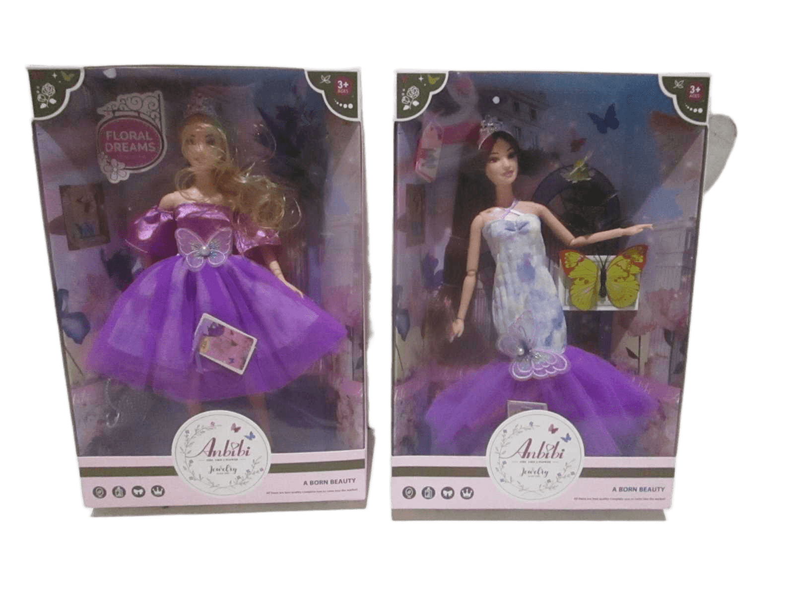 Anbibi Doll Secert Garden Plastic Packing:window Box 2 Ass 11.5"
