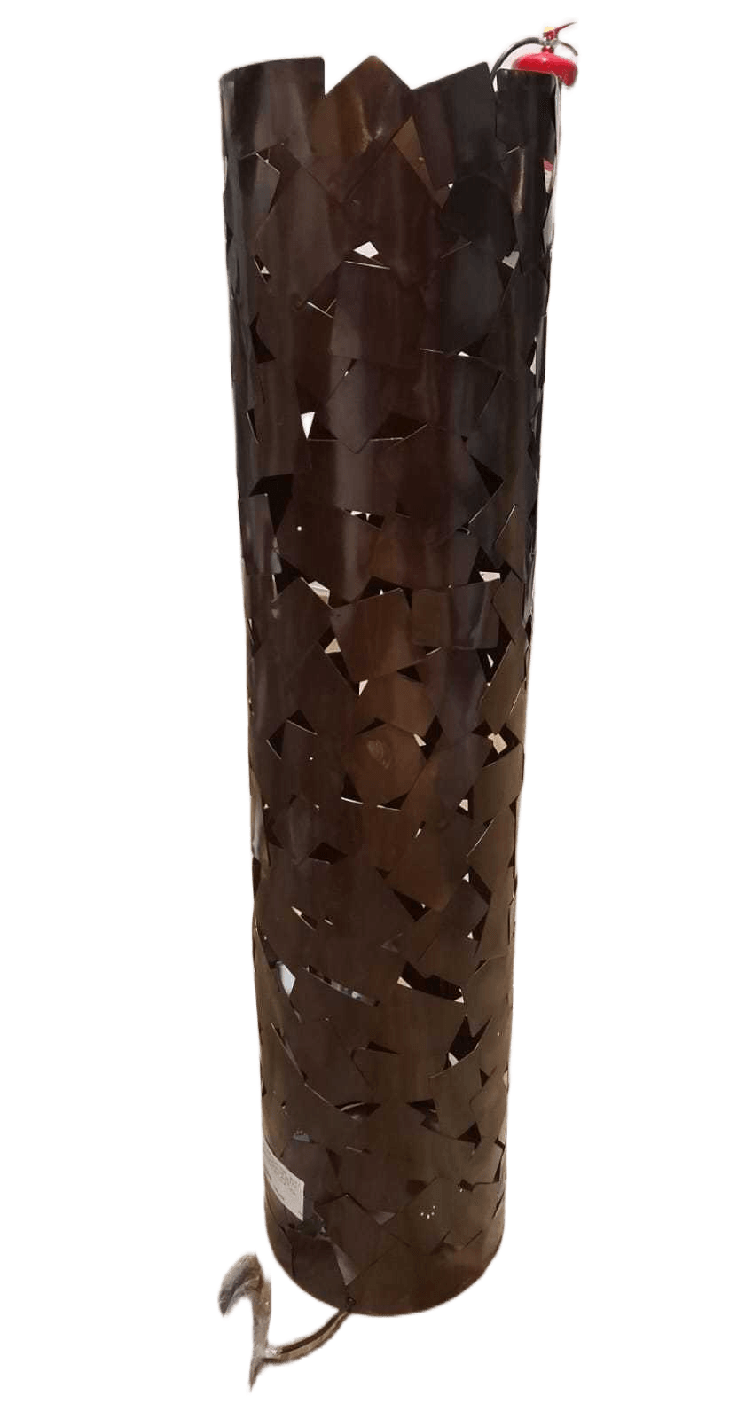 Floor Lamp Round Base - With 3 Lights + Lights Bulbs 8475 X 6 - Iron Barss Antique Shade