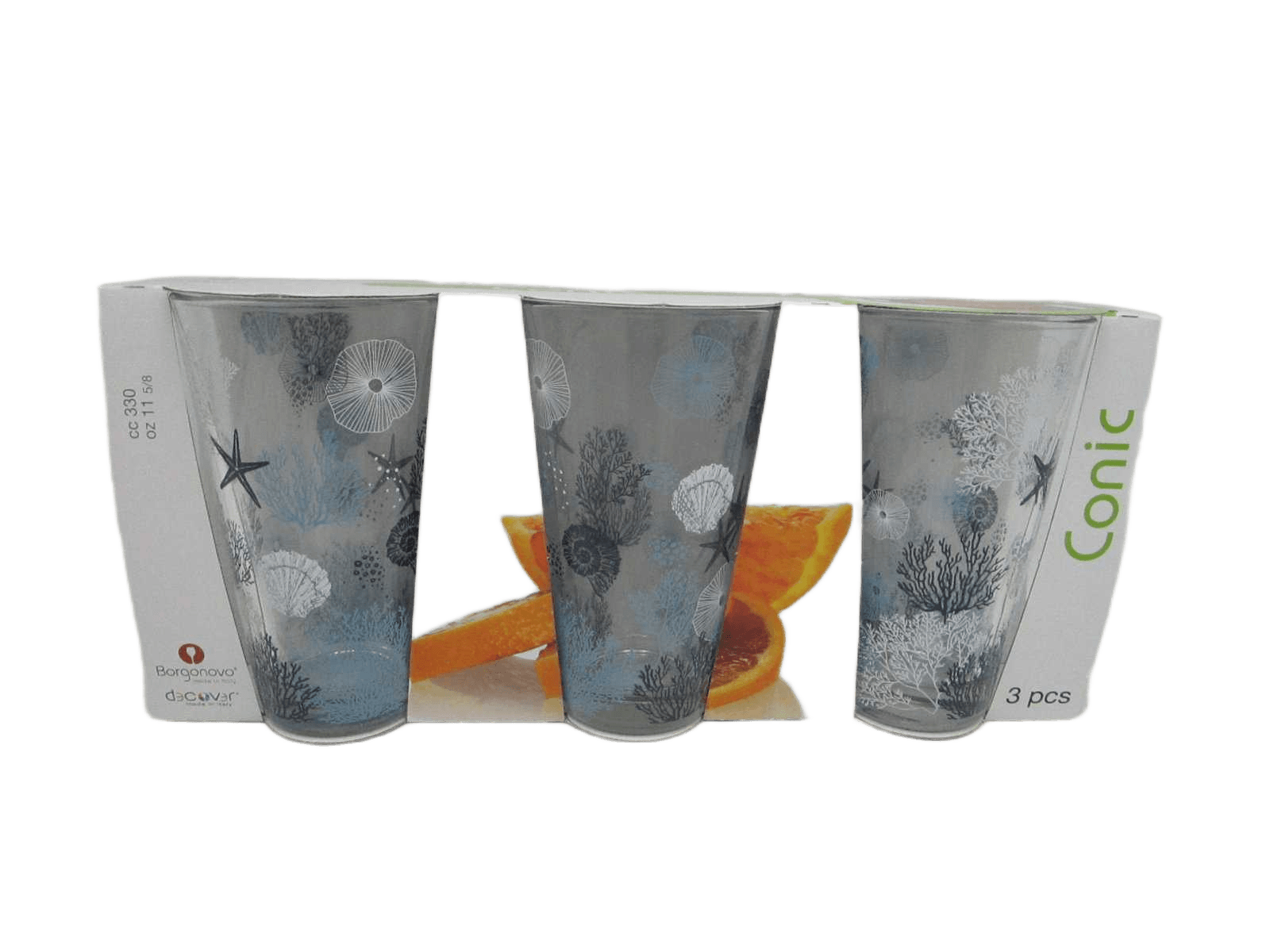 Cup Conic Bibita 330 Cc Set Of 3 Ce3/36