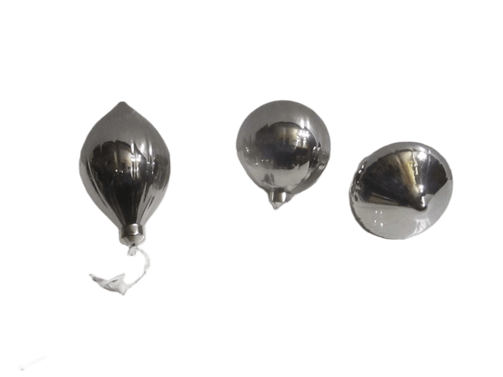Ornament Glass 80mm 3ass Shape