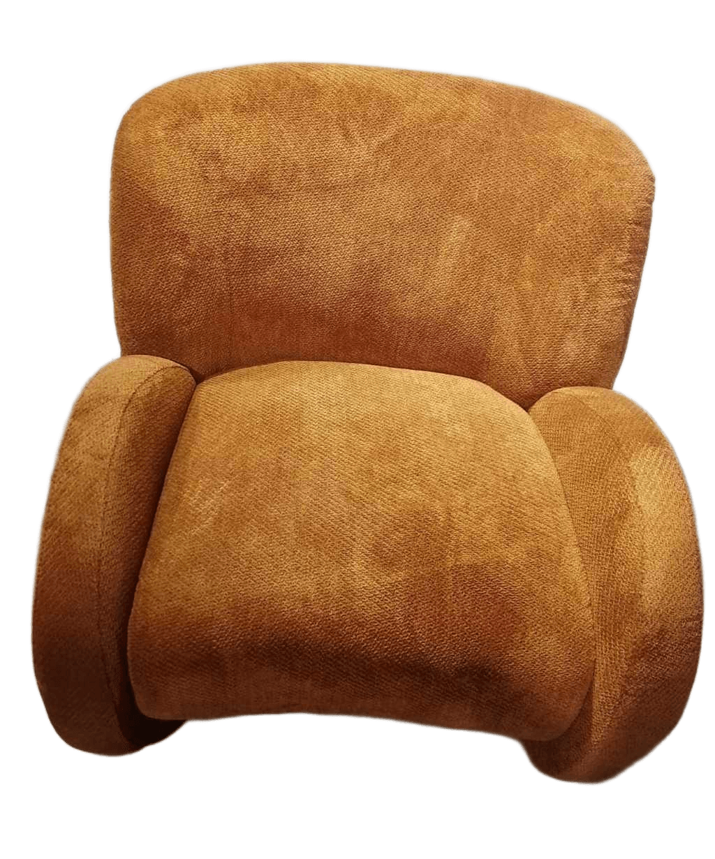 Arm Chair Fabric Single Zj692- 5 Camel Solid Wood Base