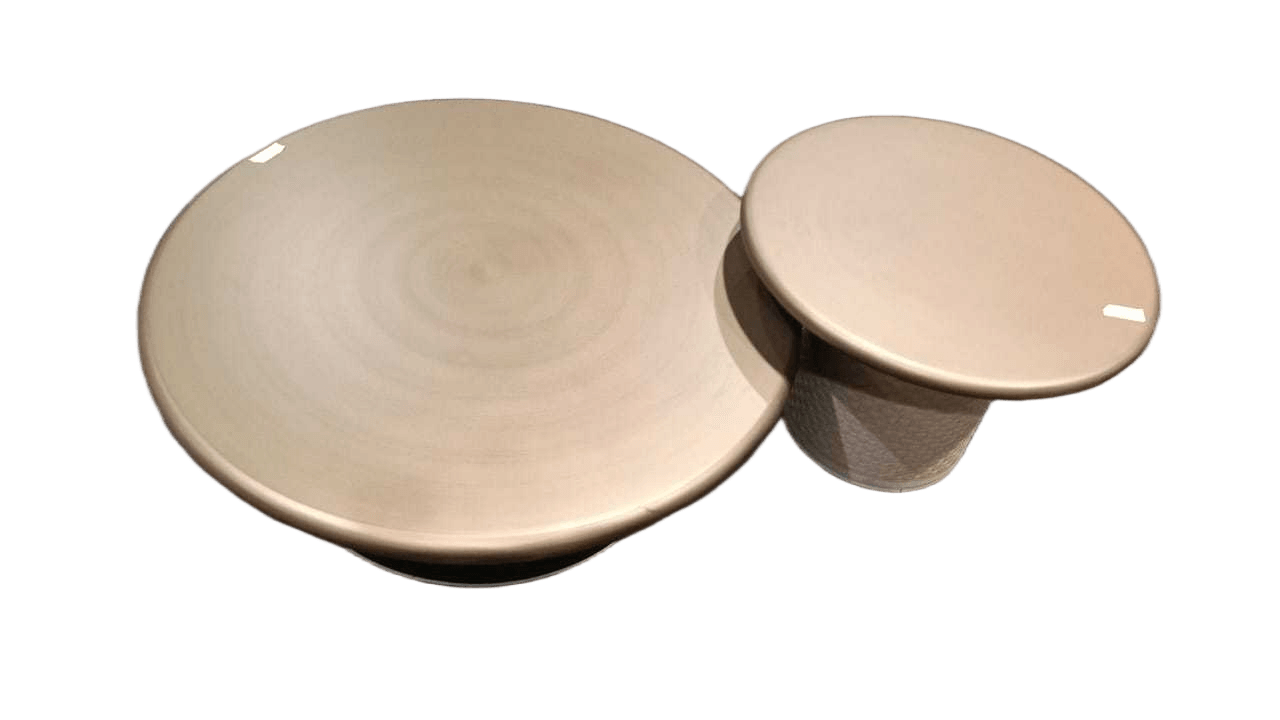 Coffee Table Set Mdf With Painting, Pu Top 900x310 600x400