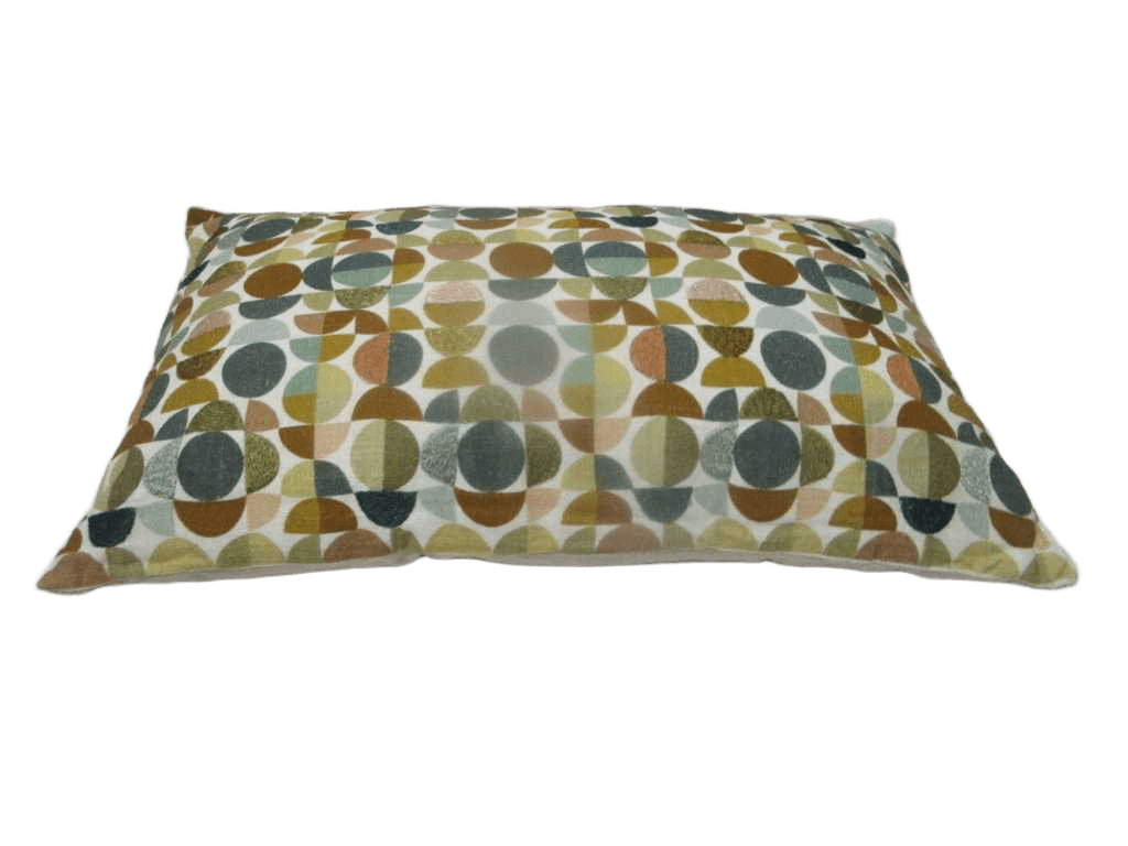 Cushion 100% Cotton Printed With Machine Embrodery With Filling 375 Gr Vacuum Pack