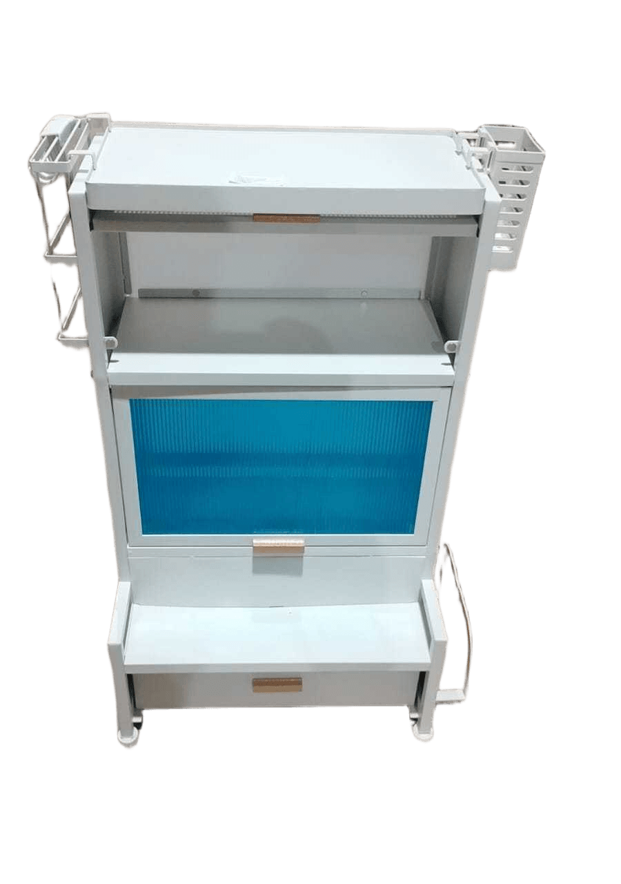 Storage, For Kitchen 2 Level, W Accessory 4 Container W Spoon, 2 Cutlery Holder, 4 Hook Iron 16.13mm, 7.9kg Off-White 40*28*70