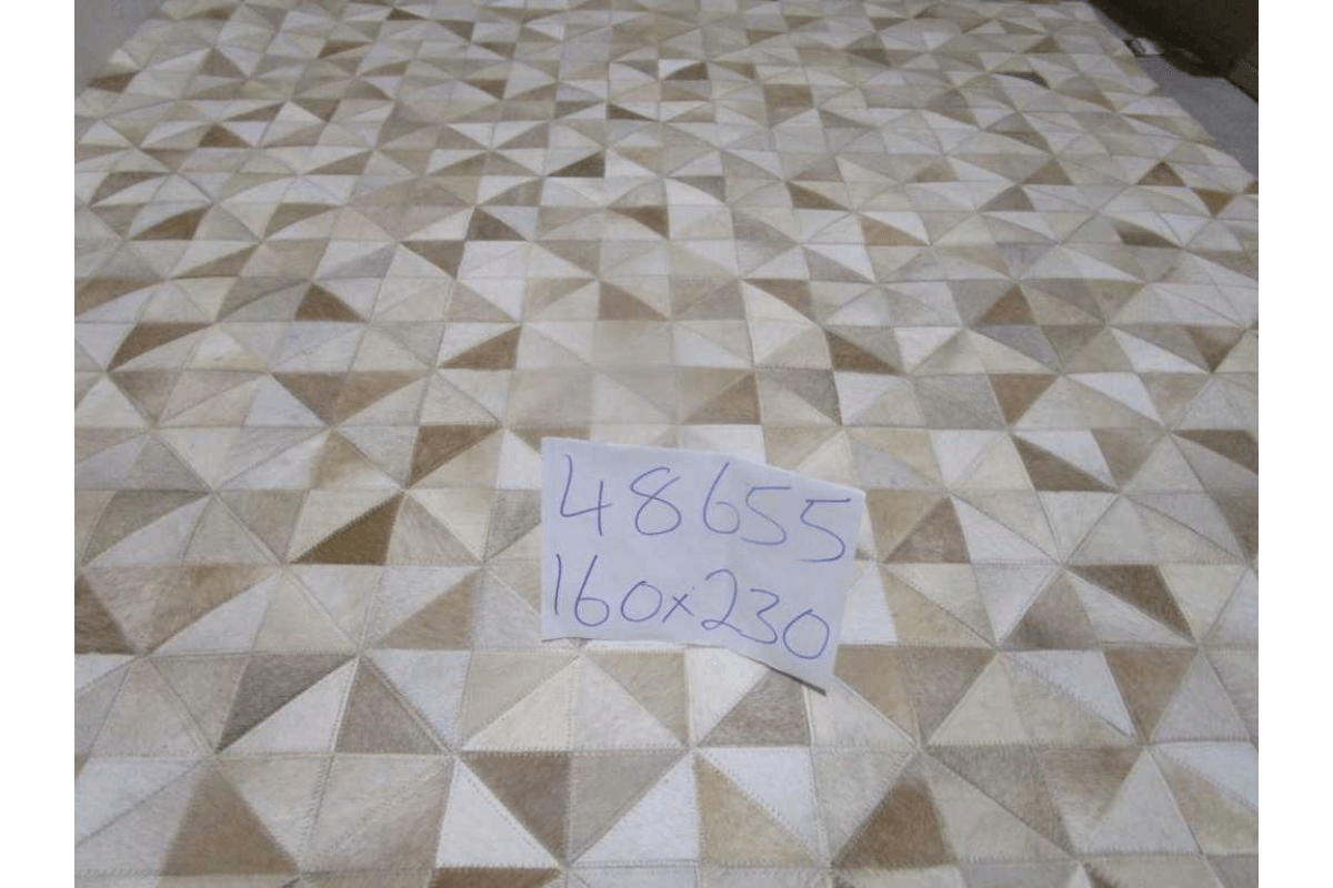 Carpet 100% Leather Handmade Hair On Hide