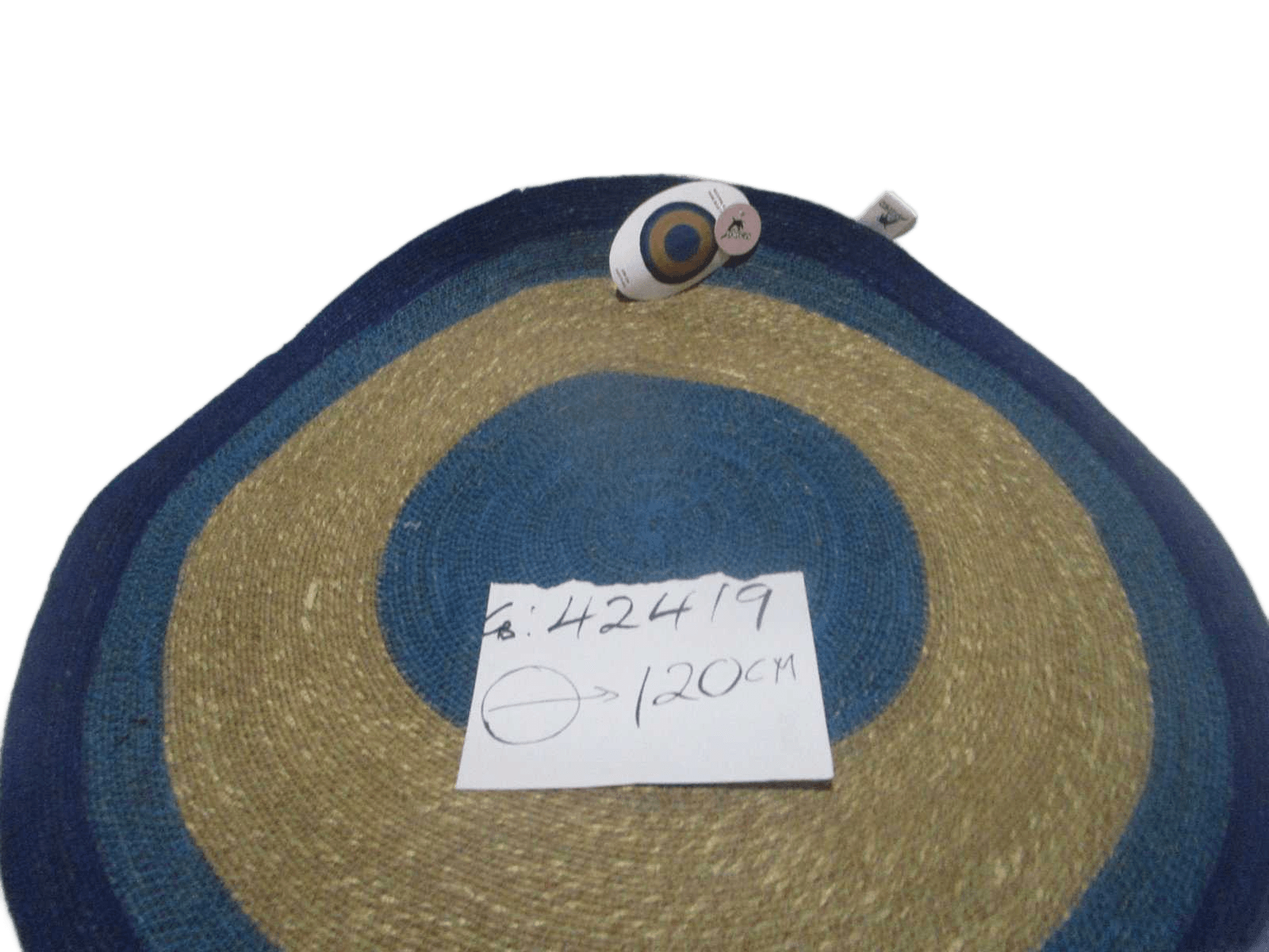 Round Carpet Of Natural Sea Grass Multy Color Bdark
