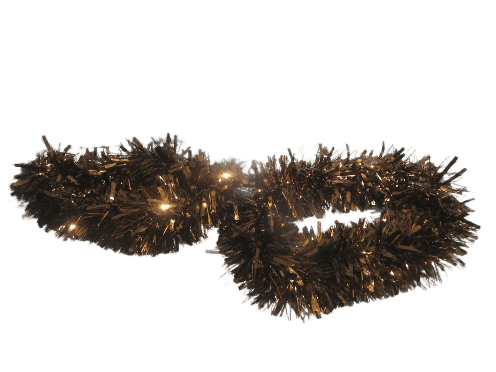 Tinsel Boa Emb 150x8x2m Brown