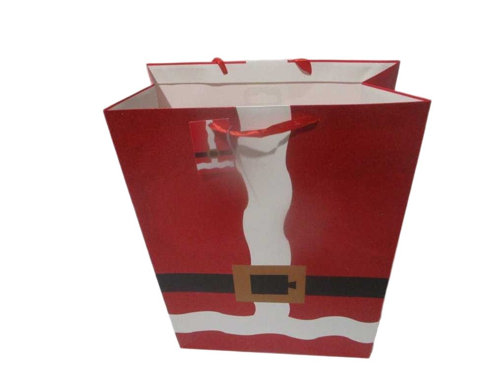 Gift Bag Santa Glitter Jumbo
