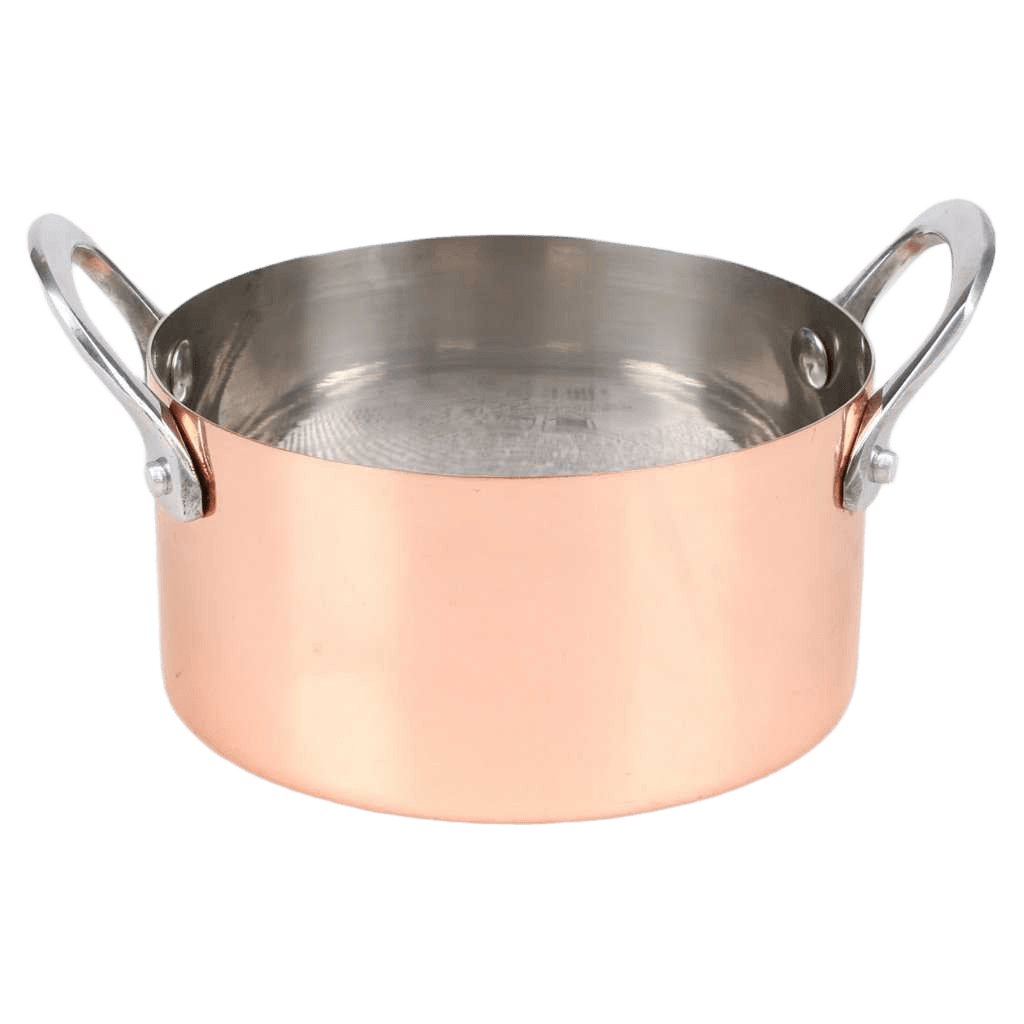 Casserole Stainless Steel "rose Gold" Presentation With Diam Handle 12cm