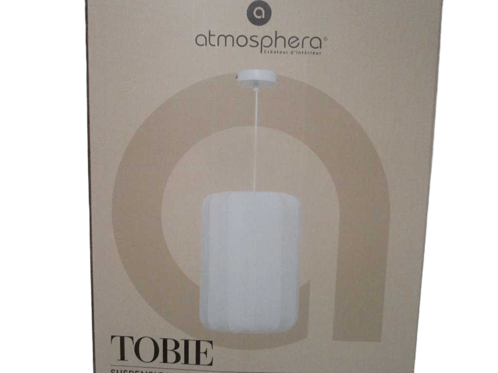 Pendant Lamp Tobie Wht Coton D25