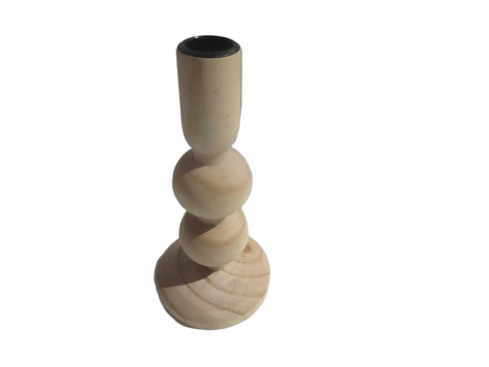 Candle Holder Wood 17cm