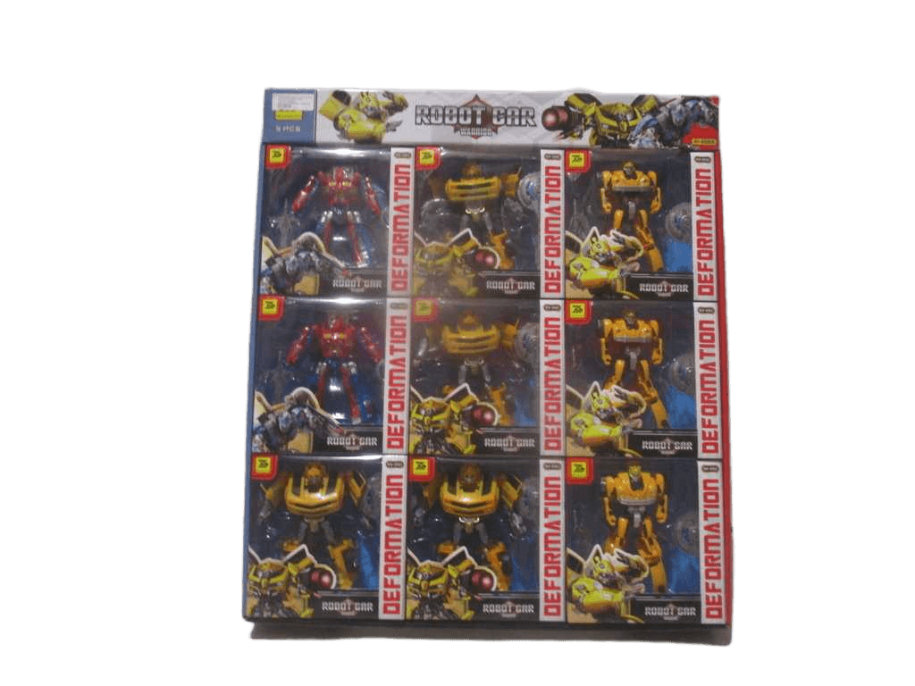 Transform Robot Car Warrior One Display With 9pcs Display Packing 65.5*57.6*7.4cm