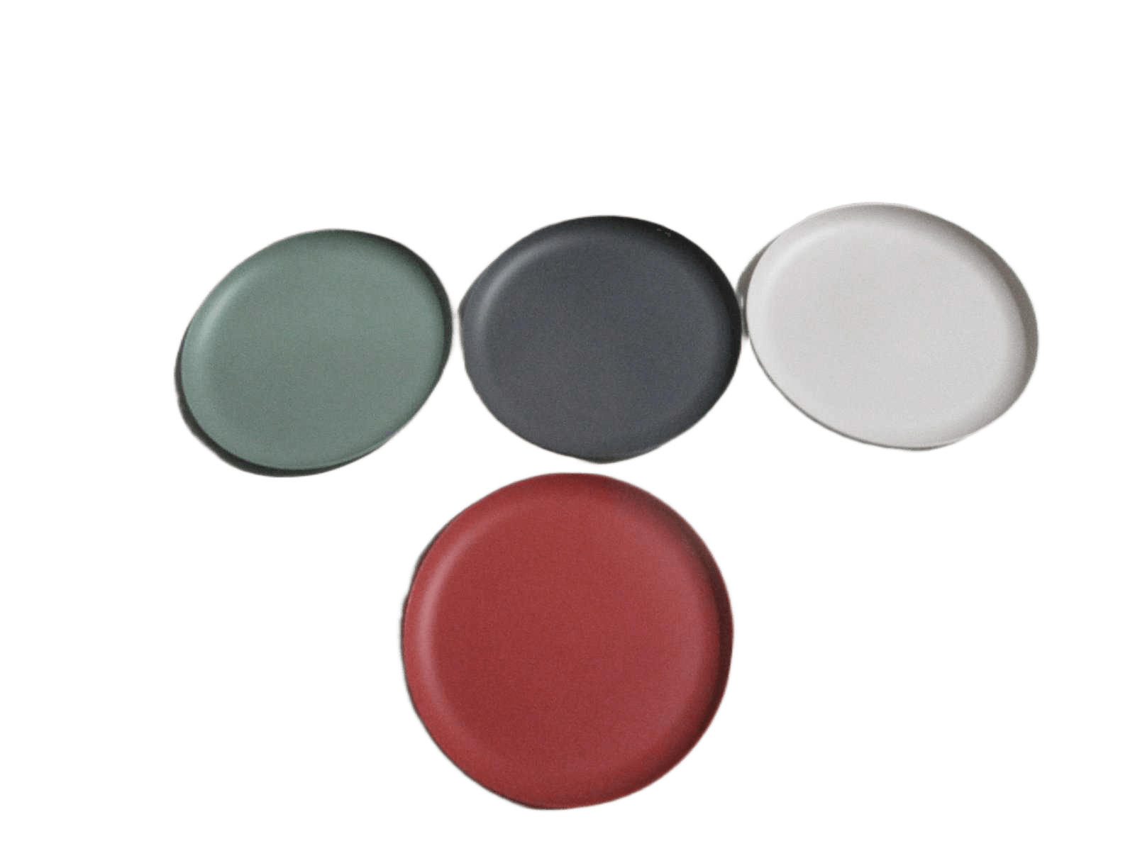 Plate Melamine Dia 250mm 4ass