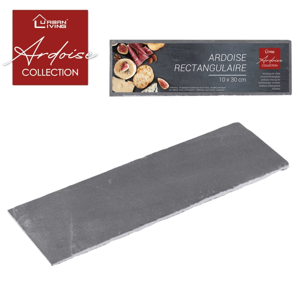 Plate Slate Collection Rectangular Slate 10x30cm