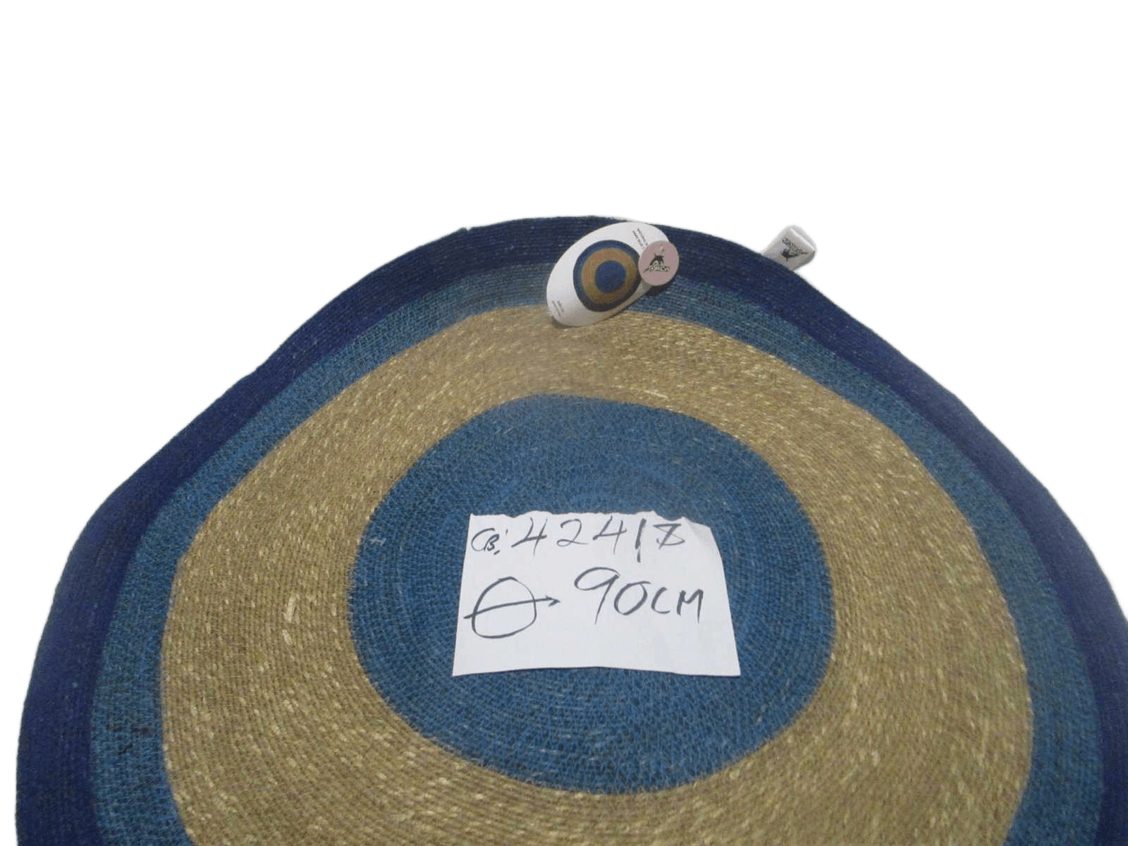 Round Carpet Of Natural Sea Grass Multy Colors Bdark