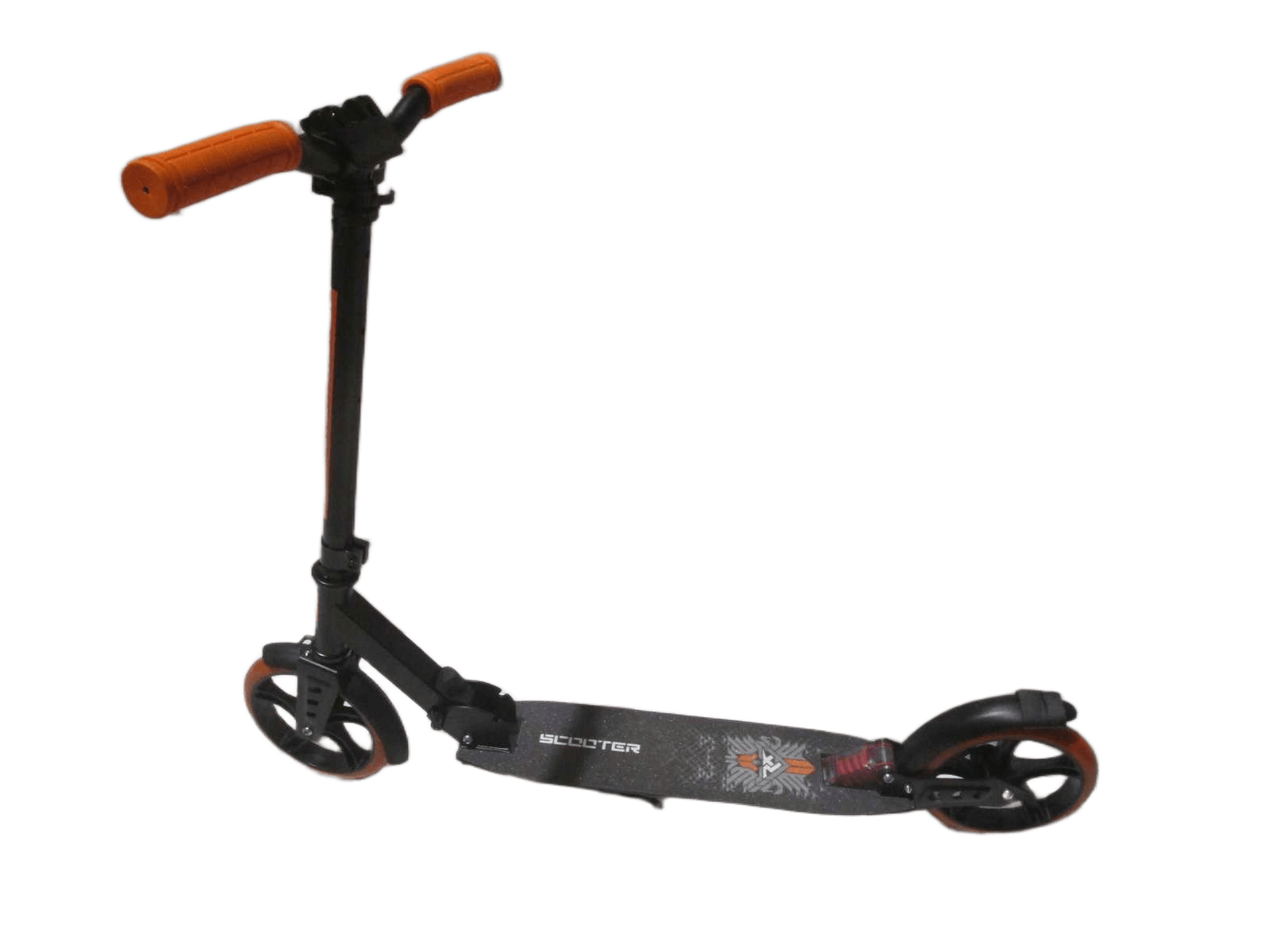 Scooter Alu Tube,thickness 1mm, Iron Board, Pu Roller 20cm, Handle Rubber, Color Boxorange97*12*73/100cm