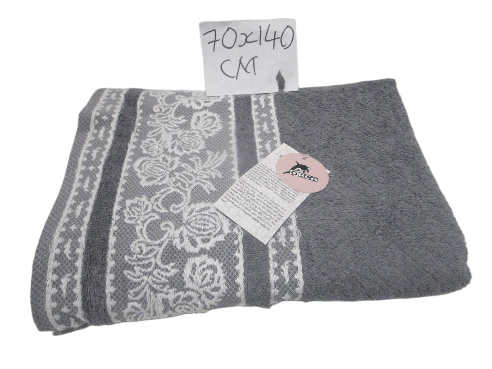Towel Bliss - Plain Dyed Jacquard - Single Ply - 550 Gsm - Carded Cotton - Polyester Insert