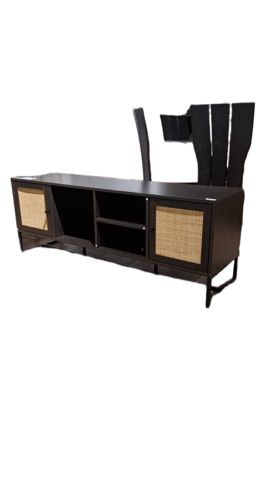 Tv Stand Wood Wenge 53020 + Canage Natural 140x40x52
