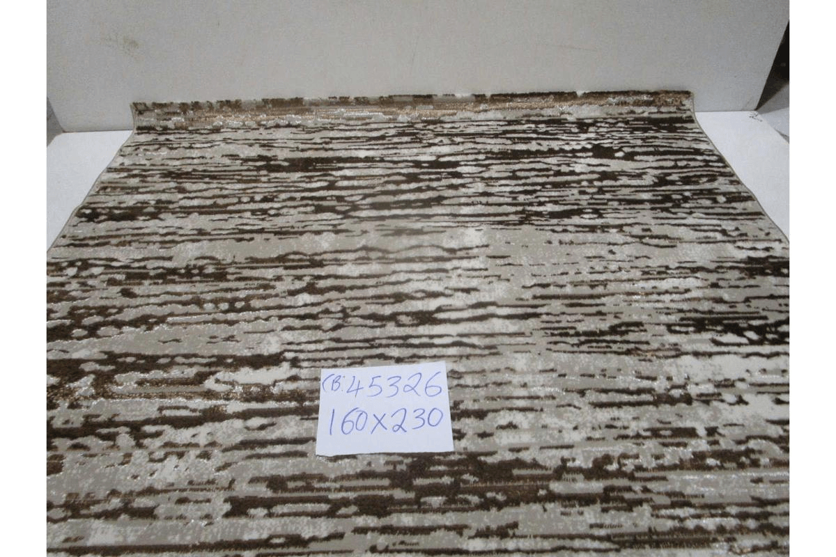Carpet Brown 24261 256.000 Points 10mm Pile Height 1,600gr/Sqm Pp Heatset (1900dtex) + Shrink + Flosh 160x230 Cm