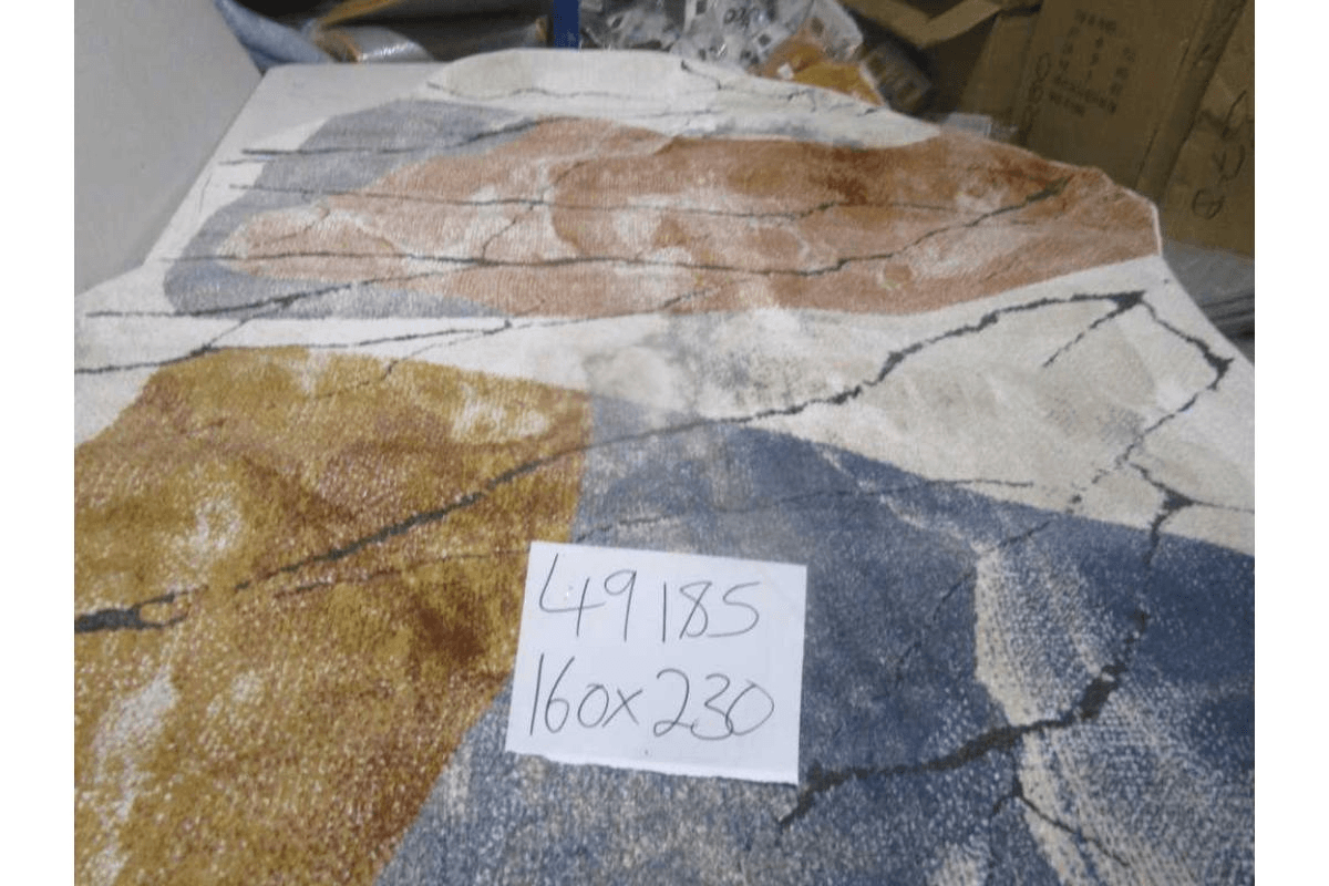 Carpet 160x230 Rio Soft Yarn Headset With Shrink Polyester 2,200 Grm / Sqm 224,000 Pnt/Sqm 12mm Pile Height Free Shape Hjk75 Orange/Cream