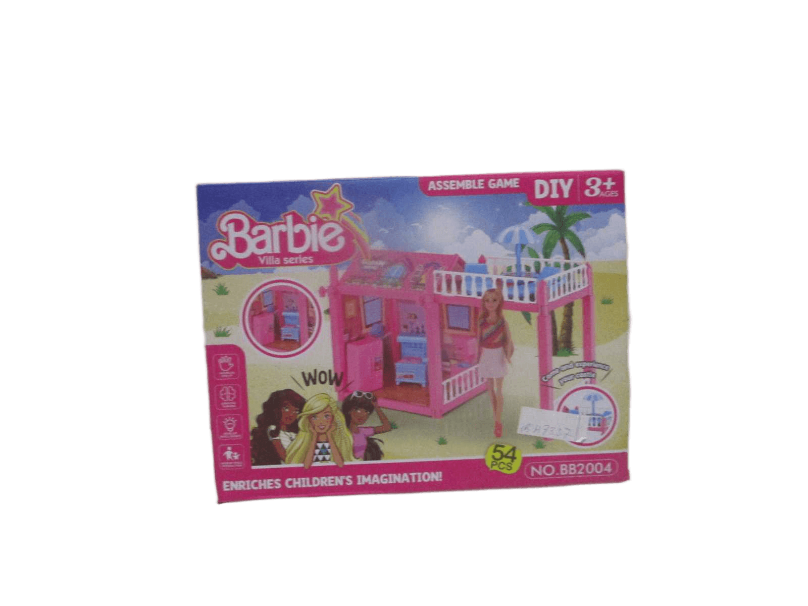Barbie House Doll*1 52pcs Plastic Packing:window Box As Sample 32x24x7
