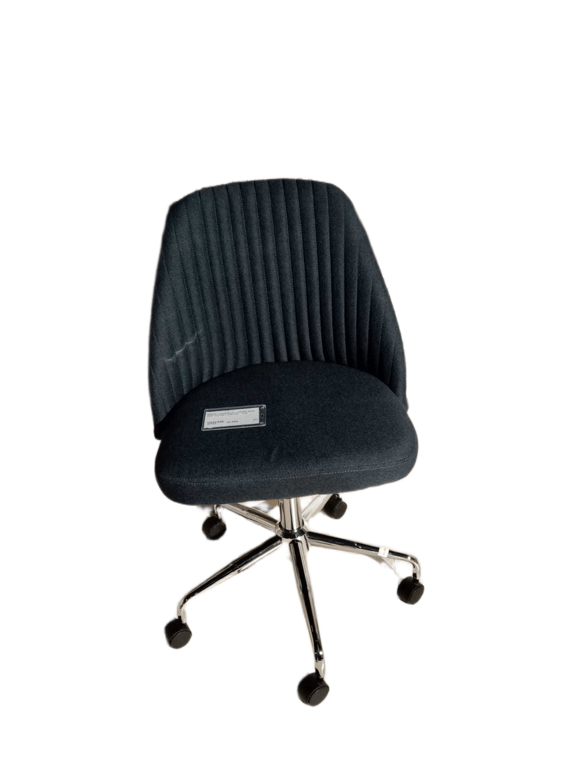 Swiwel Chair Blue- Chrome Base