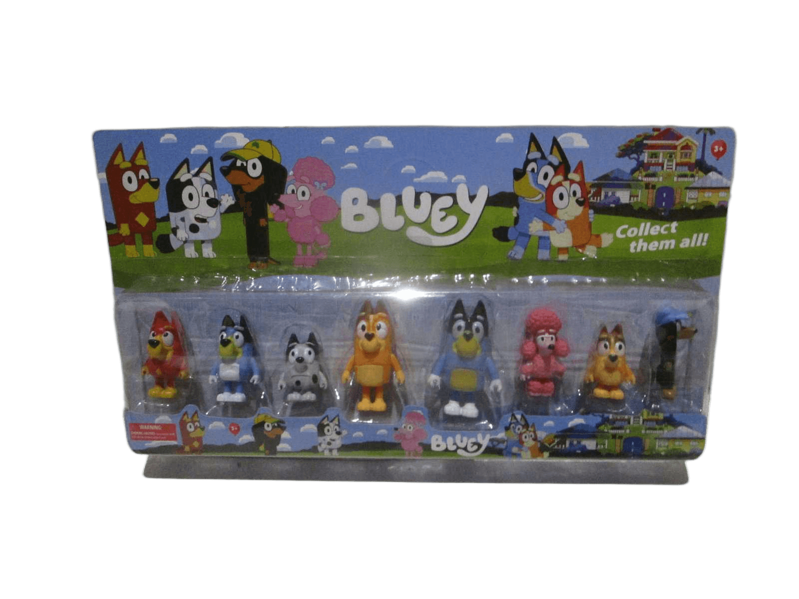 Bluey Pvc Packing:display Box 8 Design Ass H2.5-4"