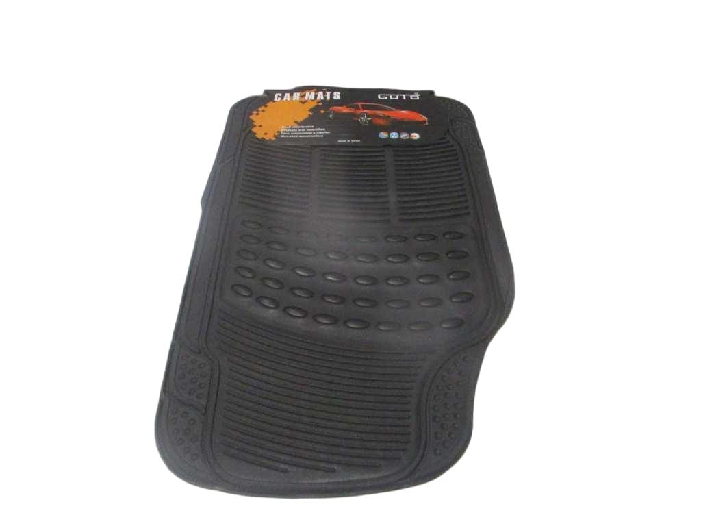 Car Feet Pad Set Of 4pcs Rubber Paper Card Black 74x44 44x46