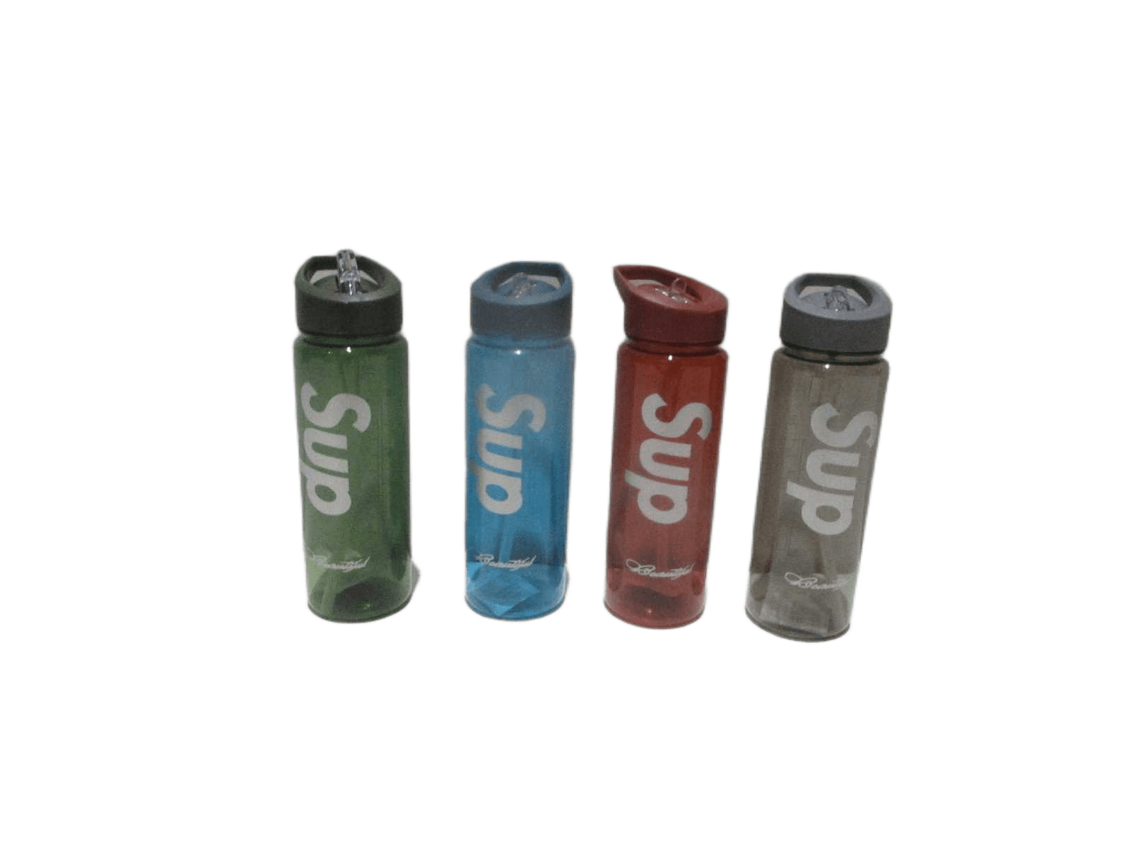 Plastic Kettle, W Straw, Ps 4 Color Assorted, Opp Bag Blue, Pink, Green, Grey 750ml
