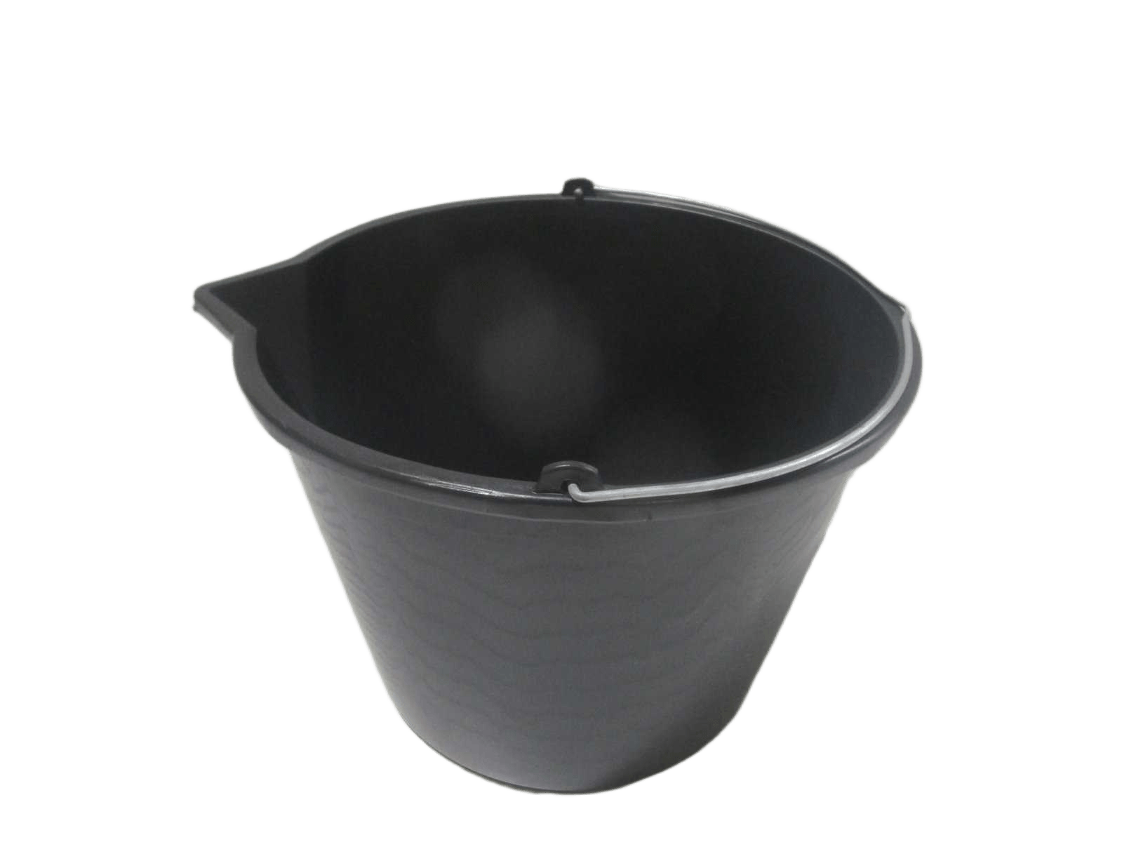 Bucket 20ltr Black With Metal