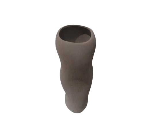 Vase Medium Pottery Black Tea 16,5x16,5x56 Cm