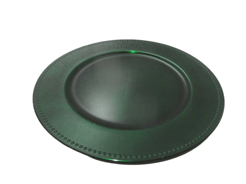 Plate Pres With Beads Green