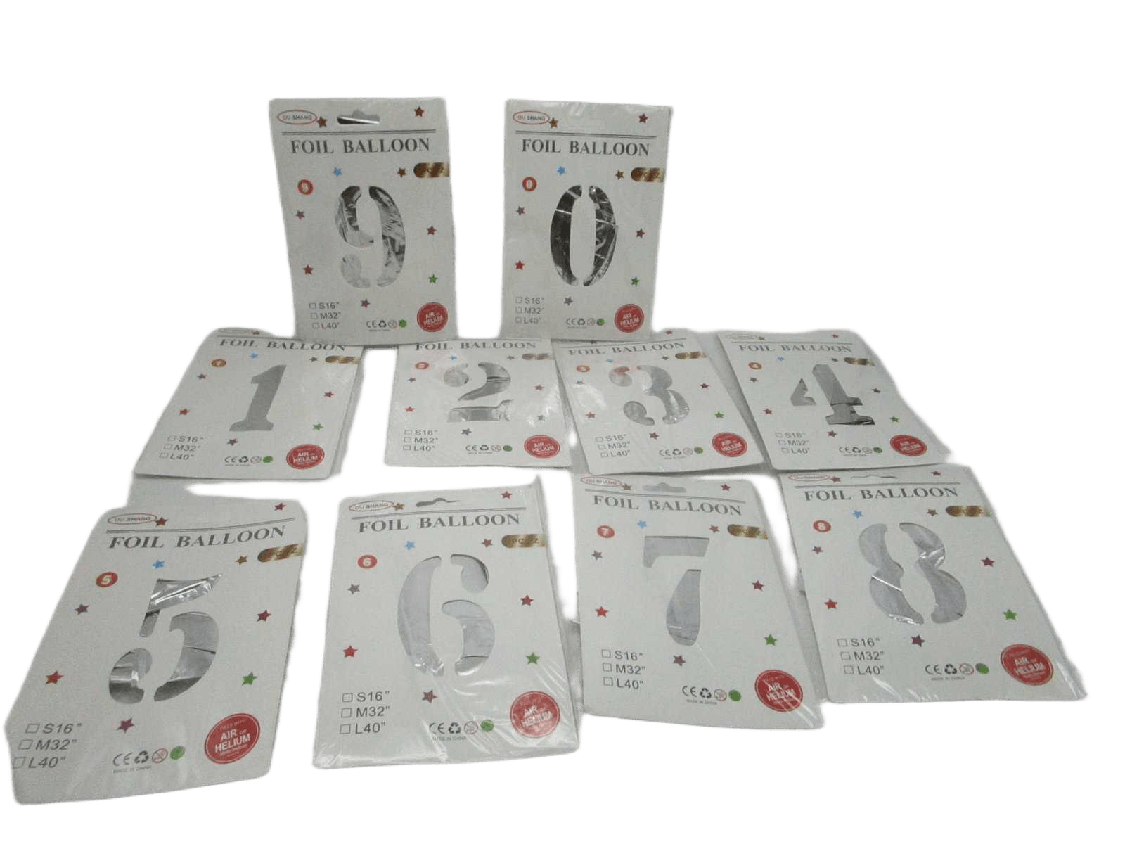 Ballon Foil Silver 32'' 58x75