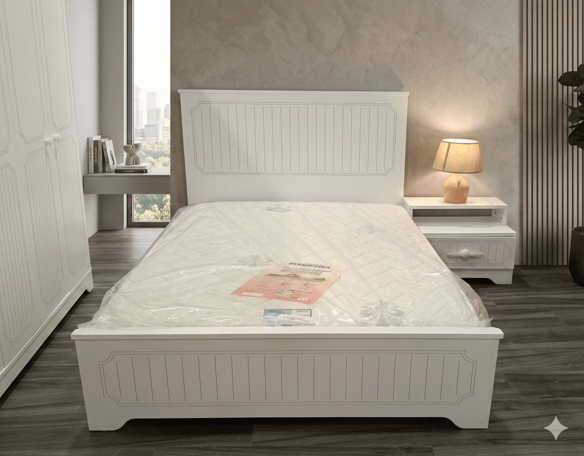 Bed + 1 Nightstand Bd: 120x200cm Ns: 54x43x43cm