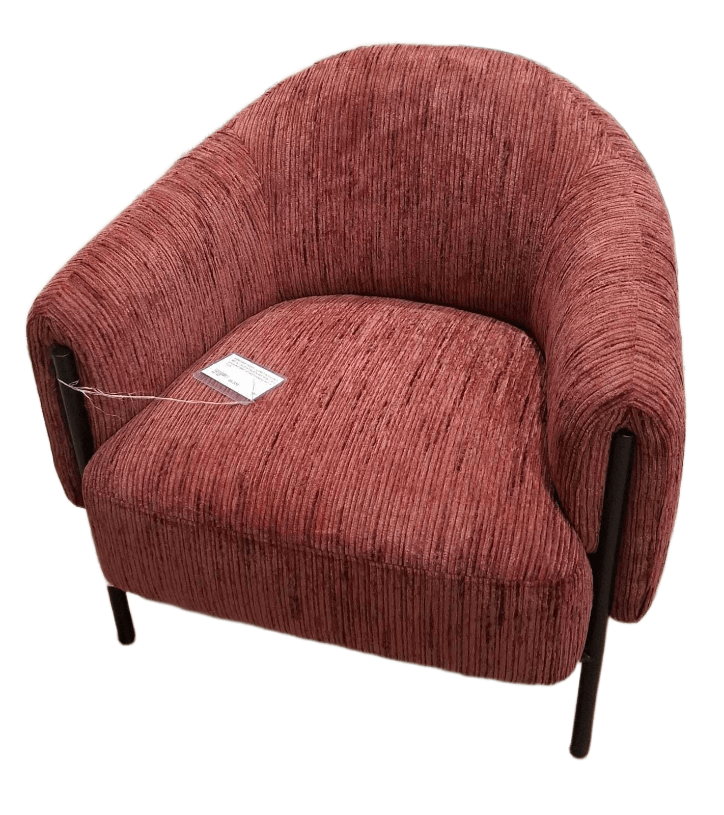 Armchair Fabric Clared Burgundy Metal Legs Kd Black 85x79x80 Cat3 G0404040