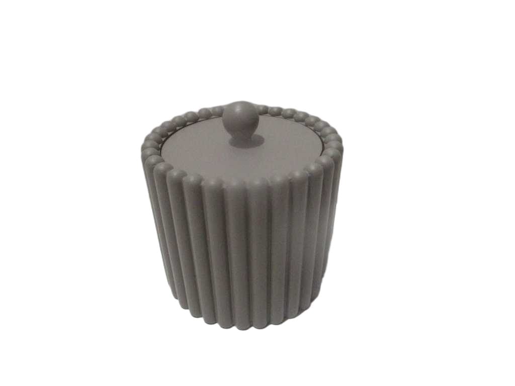 Cottom Box, Polyresin 670g Taupe 10.7*10.7*11