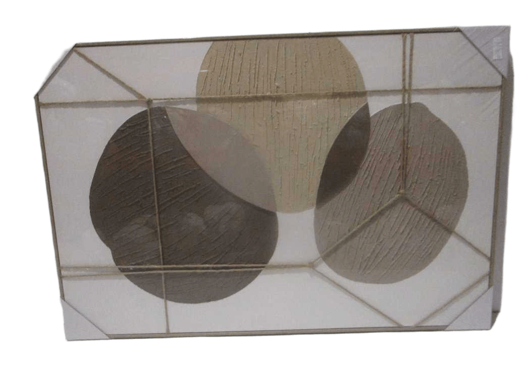 Painting 3d-Handmade Geometry & Ropes Ps Frame Wooden Color Packing Blister 2ass Model 80x120cm