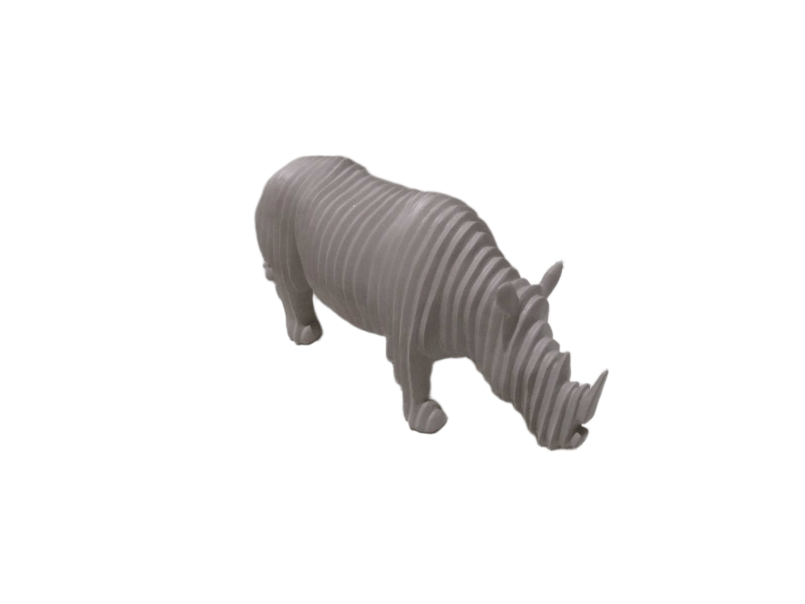 Rhinoceros Resin Grey Full Resin 36x13x18