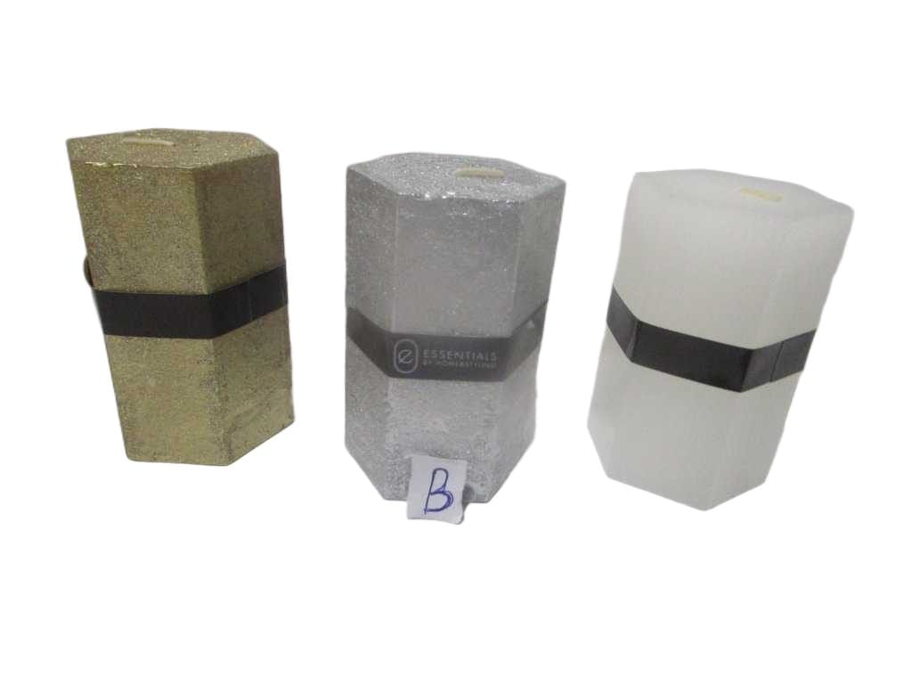 Pillar Candle Hexagon 7x10cm 3