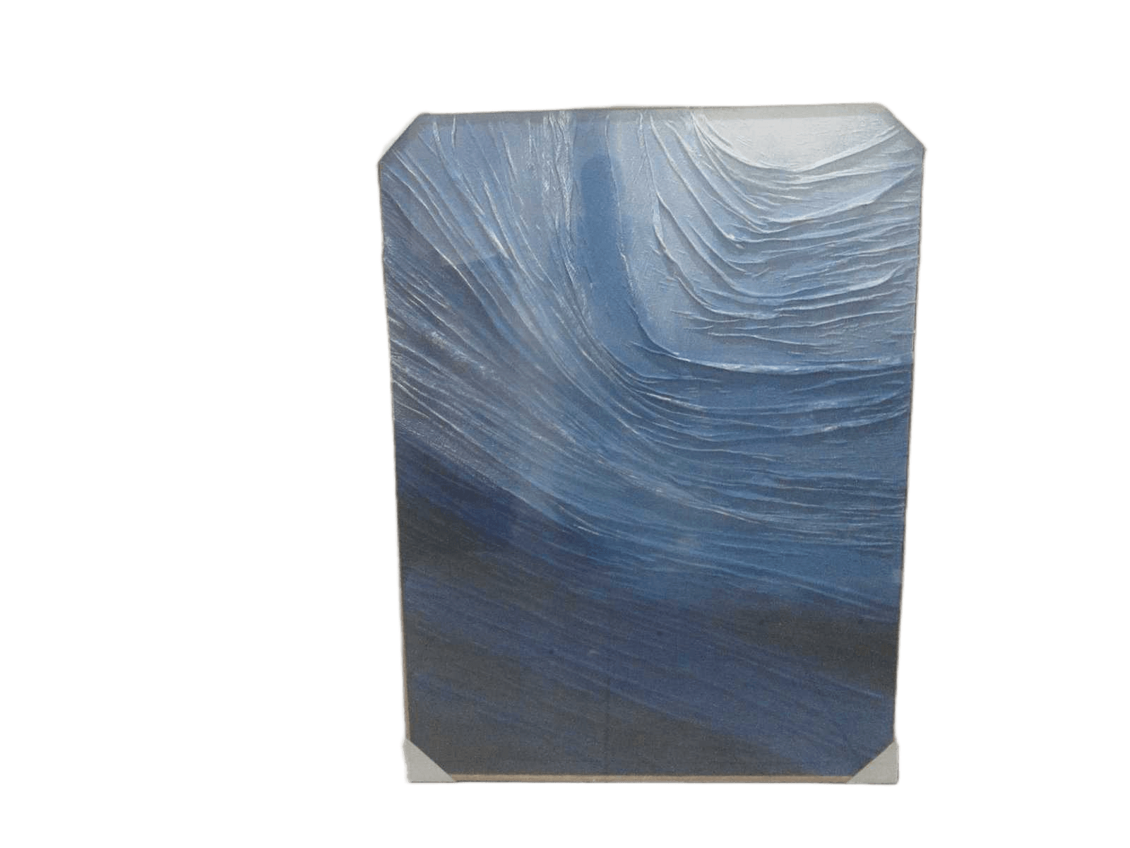 Canvas Abstract With Frame Blue Degrade