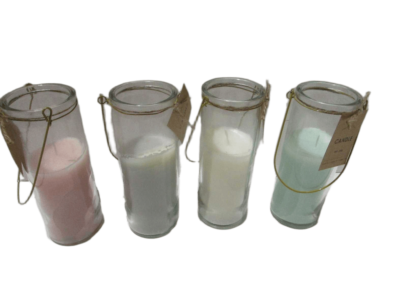 Candle In Glass 6x17cm 4ass Cl 1cl=