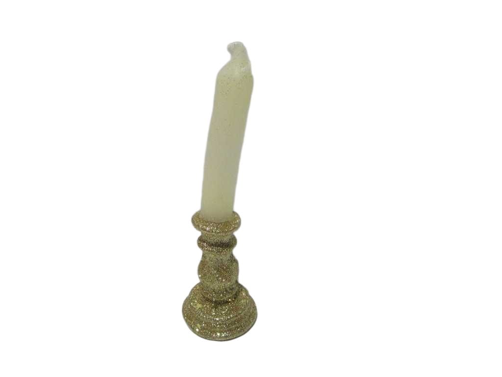 Candle Sticks Glitt H20.5 Gold